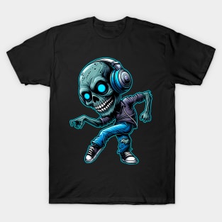 Zombie With Headphone T-Shirt